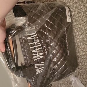 NWT MZ Wallace Sutton tote in anthracite (metallic dark gray)